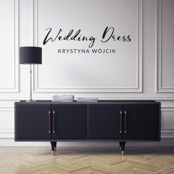 Logotyp na ścianę z plexi do salonu sukien ślubnych