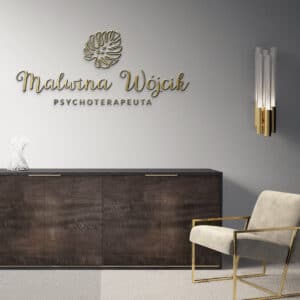 Logo 3D do gabinetu psychoterapii
