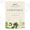 certyfikaty na szkolenia zioła
