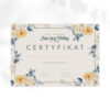certyfikat na szkolenia w kwiaty