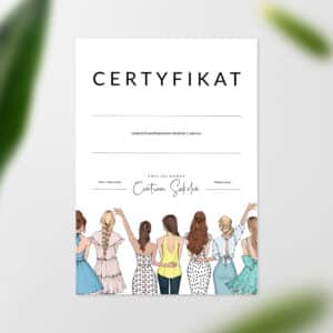 Certyfikaty na szkolenia portret i ciało
